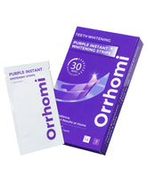 Orrhomi teeth whitening strips box for at-home whitening convenience