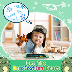 ORSEN dinosaur drawing pad with stylus enables easy, precise doodling.