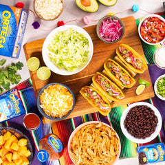Ortega packaging on shelf emphasizes heritage and easy kitchen preparation