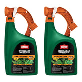 Ortho WeedClear bottle label close-up for effective lawn weed control