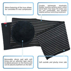 ORTONYX Umbilical Hernia Belt adjustable closure for a secure fit