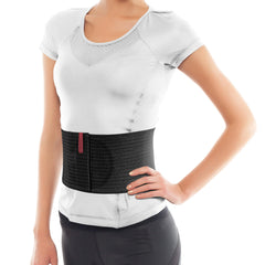 ORTONYX Umbilical Hernia Belt front view demonstrates slim, breathable fit