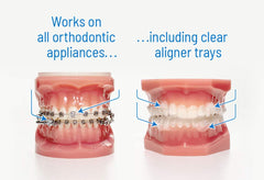Orvance OrthoDots latex-free, non-toxic design for safe orthodontic use.
