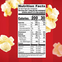 Orville Redenbacher's mini bags ready to pop for movie-night snacking.