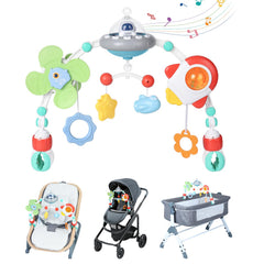 Orzbow alien windmill arch toy engages baby's gaze and tracking on the move