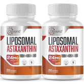 Osasuna liposomal astaxanthin 24mg bottle showing high absorption with daily use.