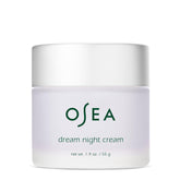 OSEA Dream Night Cream bottle highlights bio-retinol for deep hydration.