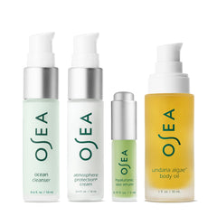 OSEA Hyaluronic Sea Serum bottle enhances hydration and skin smoothness.