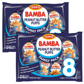 Osem Bamba pack of 16 bags for family snacking.