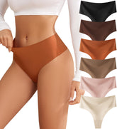Oshkang no-show thong with high-waist design for a smooth, invisible silhouette.