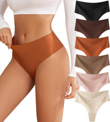 Oshkang no-show thong with high-waist design for a smooth, invisible silhouette.