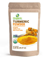 OSR Organic Turmeric Powder in a jar pour for cooking and flavor