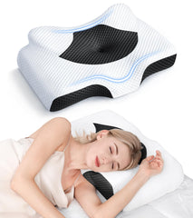Osteo cervical pillow with hollow center for neck alignment and comfort.