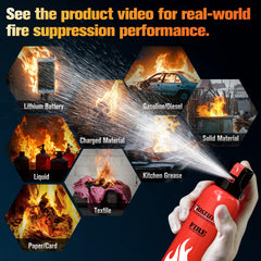 Ostutry extinguisher in car compact size for on-the-go safety