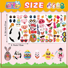 OTAITY Easter egg stickers for decorating cards, windows, and gift bags
