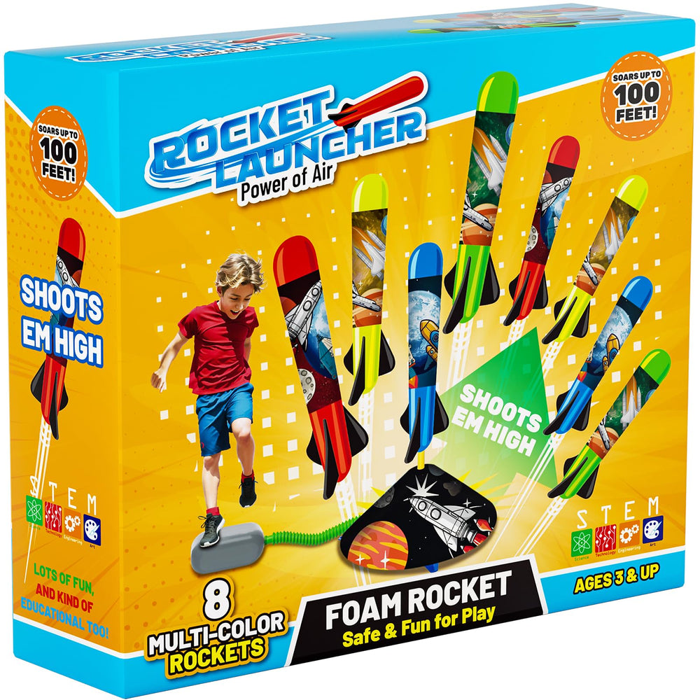 Otoseth rocket launcher set ready for safe backyard play.