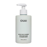 OUAI Detox Facial Cleanser bottle cap close-up shows a refreshing cleanse.