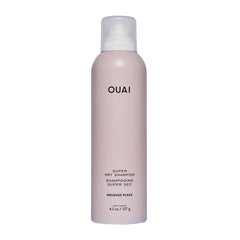 OUAI Super Dry Shampoo can front view showing oil absorption benefits