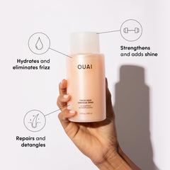 OUAI Thick Conditioner tube spreading for mega-moisture and manageability