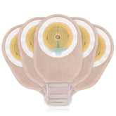 OUCHAN Carbou ostomy bag packaging highlights easy-to-use one-piece design.