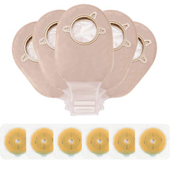 OUCHAN Carbou ostomy pouch with closure for secure, drainable wear