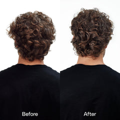 Ouidad VitalCurl+ Define & Shine applied to damp curls for smooth hold