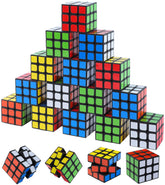 Oulores mini cube puzzle 12-pack on table, ideal for party favors and classroom prizes