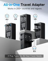 Ounamio 25W PD USB-C ports deliver fast charging on the go.