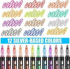 OUNIY Self-outline markers with a 2mm chisel tip for smooth writing
