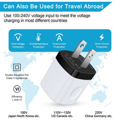 Ououdee blue charging cube, lightweight option for home or travel.