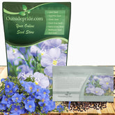 Outsidepride Blue Flax Seeds bloom provide vibrant blue color for borders.