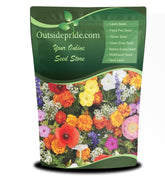 Outsidepride deer-proof wildflower seed mix packaging ready for a vibrant, low-maintenance garden.