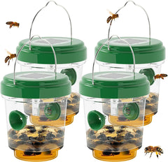 Outtkitywi Wasp Trap with dual-entry tunnels attracts more insects efficiently.