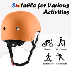 OUWOER Kids Bike Helmet adjustment dial and chin strap in action.