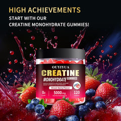 OUYIYUA creatine gummies in hand suggest on-the-go training support