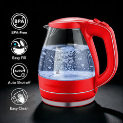 OVENTE KG83R borosilicate glass body for easy monitoring