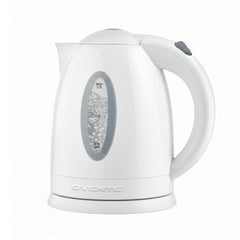 OVENTE KP72W electric kettle with locking lid for safe pouring and family use