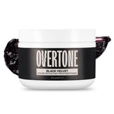 Overtone black-velvet-color-depositing-mask delivers temporary color and shine