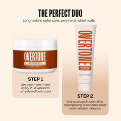 Overtone Golden Copper with shea butter and coconut oil ingredients