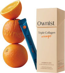 Ownist triple collagen liquid packets on the go for convenient daily skincare support.