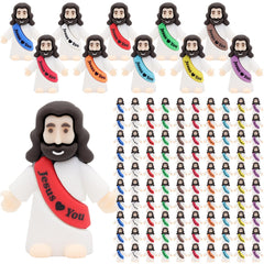 Owurha Jesus Love You mini figure in red for Easter decor and classroom rewards.