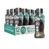 OWYN cold brew coffee protein bottle pour demonstrates easy on-the-go recovery.