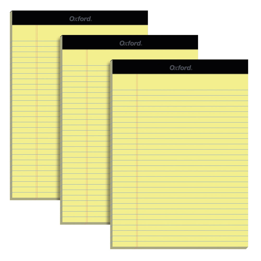 Oxford Legal Pad three-pack front view for organized note taking