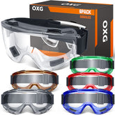OXG safety goggles with anti-fog lenses for clear vision in humid environments.