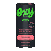Oxy Rapid Spot Treatment bottle focused on facial blemishes for on-the-go use