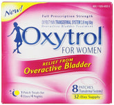 Oxytrol for Women patch on abdomen provides discreet, long-lasting bladder support.