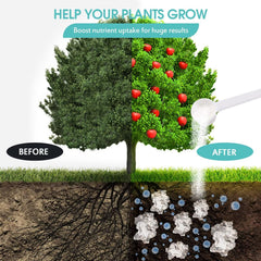 Oycevila water-storing crystals in pot soil support steady moisture for healthy roots.