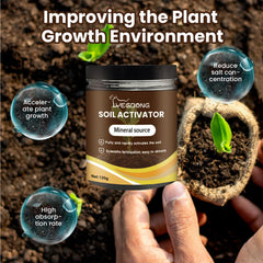 OYEWALLS Organic soil activator dissolving in water for easy application.