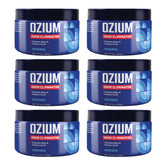 Ozium 8oz odor eliminating gel pack on shelf keeps spaces fresh.