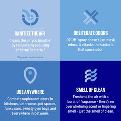 Ozium car interior odor elimination improving cabin freshness